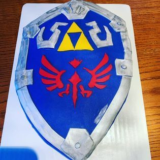 Hylian Shield Hero Cake