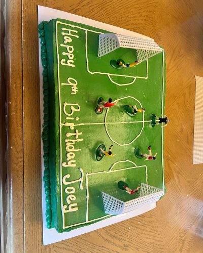 Championship Soccer Field Sheet Cake