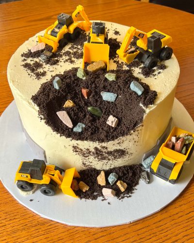 Under Construction: CAT Digger Birthday Cake
