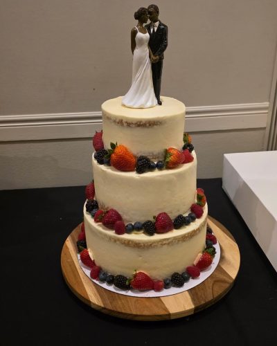 Rustic Berry Harvest Wedding Cake